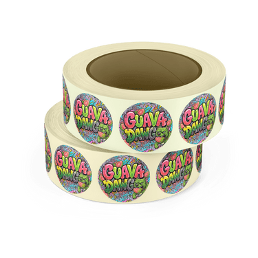 Guava Dawg Circular Stickers - 2.5cm