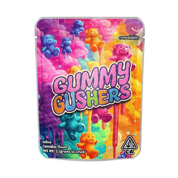 Gummy Gushers Mylar Pouches Pre - Labeled - SLAPSTA