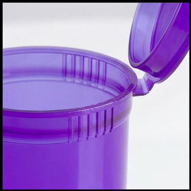 19dr (3.5g) Translucent Purple Pop Top Bottles