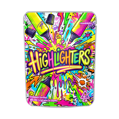 Highlighters Mylar Sticker Packs - SLAPSTA