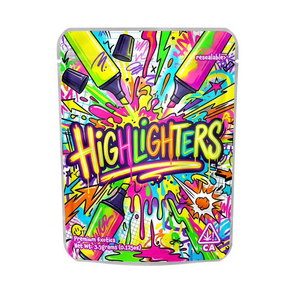 Highlighters Mylar Sticker Packs - SLAPSTA