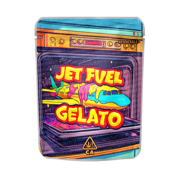 Jetfuel Gelato Mylar Pouches Pre - Labeled - SLAPSTA