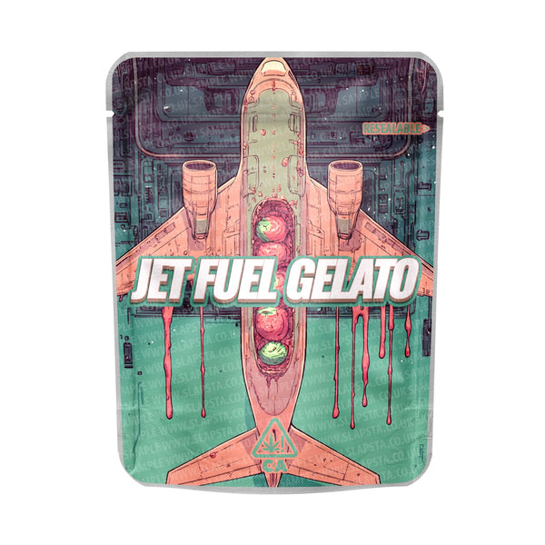 Jetfuel Gelato Mylar Pouches Pre - Labeled - SLAPSTA