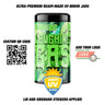Laughing Gas UV Miron Jars - Premium Ready - Made4pcs