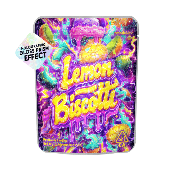 Lemon Biscotti Holo Mylar Sticker Packs - SLAPSTA