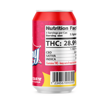 Lemon Cherry Plastic Soda Cans - SLAPSTA