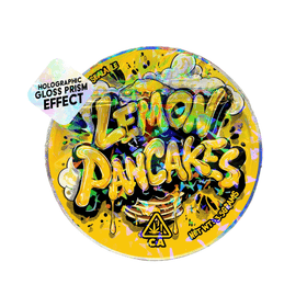 Lemon Pancakes Circle Holo Mylar Sticker Packs