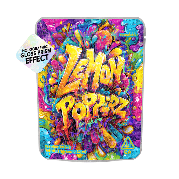 Lemon Popperz Mylar Sticker Packs - SLAPSTA