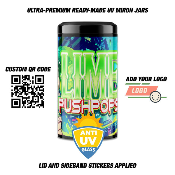 Lime PushPop UV Miron Jars - SLAPSTA