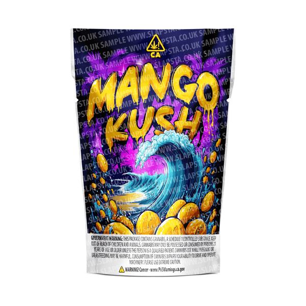 Mango Kush Mylar Pouches Pre - Labeled - SLAPSTA