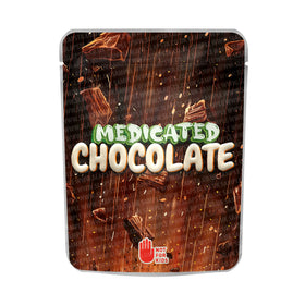 Medicated Chocolate Mylar Pouches Pre-Labeled