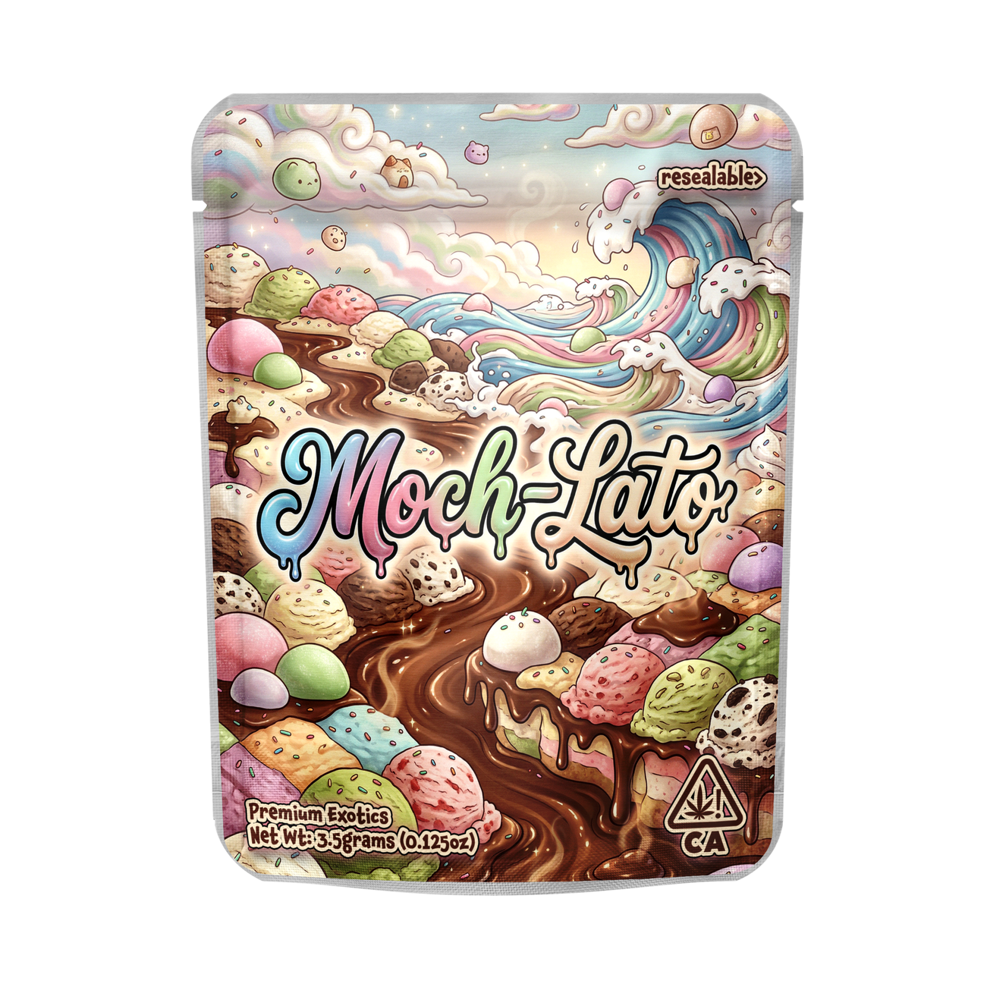 mochita(=^x^=)♪♪♪♪ SLAPSTA - Mochi-Lato Mylar Pouches Pre-Labeled