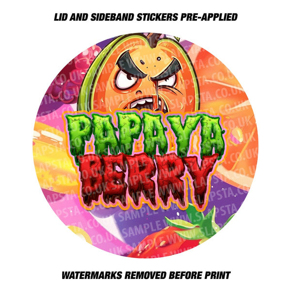 Papaya Berry UV Miron Jars - SLAPSTA