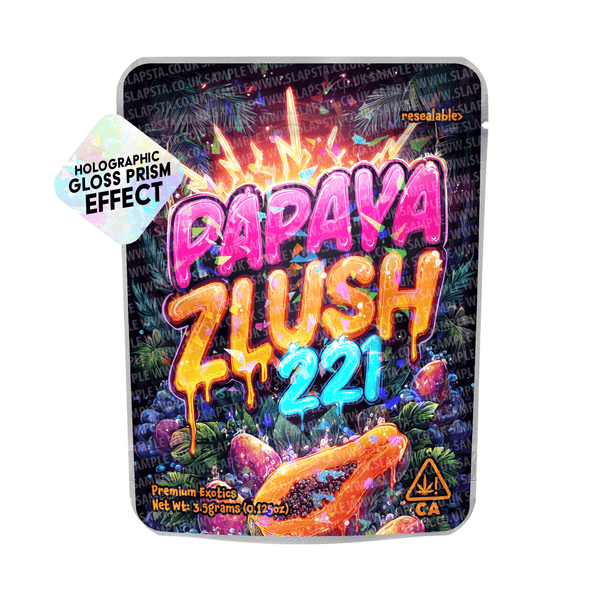 Papaya Zlush 221 Mylar Sticker Packs - SLAPSTA