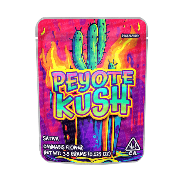 Peyote Kush Mylar Pouches Pre - Labeled - SLAPSTA