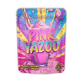 Pink Yazoo Mylar Pouches Pre-Labeled