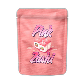 Pink Zushi Mylar Pouches Pre-Labeled