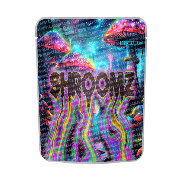 Shroomz Mylar Pouches Pre - Labeled - SLAPSTA