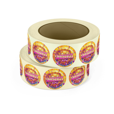 Sunset Sherbet Circular Stickers - 2.5cm