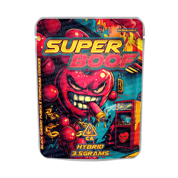 Super Boof Mylar Pouches Pre - Labeled - SLAPSTA