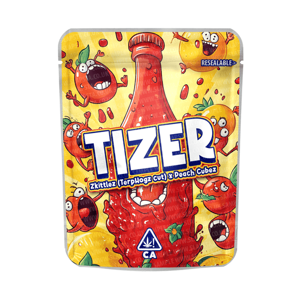 Tizer Mylar Pouches Pre - Labeled - SLAPSTA