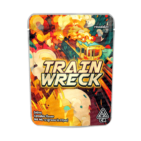 Train Wreck Mylar Pouches Pre-Labeled