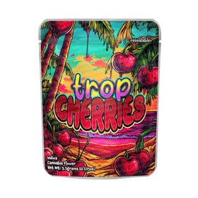 Trop Cherries Mylar Pouches Pre-Labeled