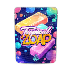 Tropical Zoap Mylar Pouches Pre-Labeled