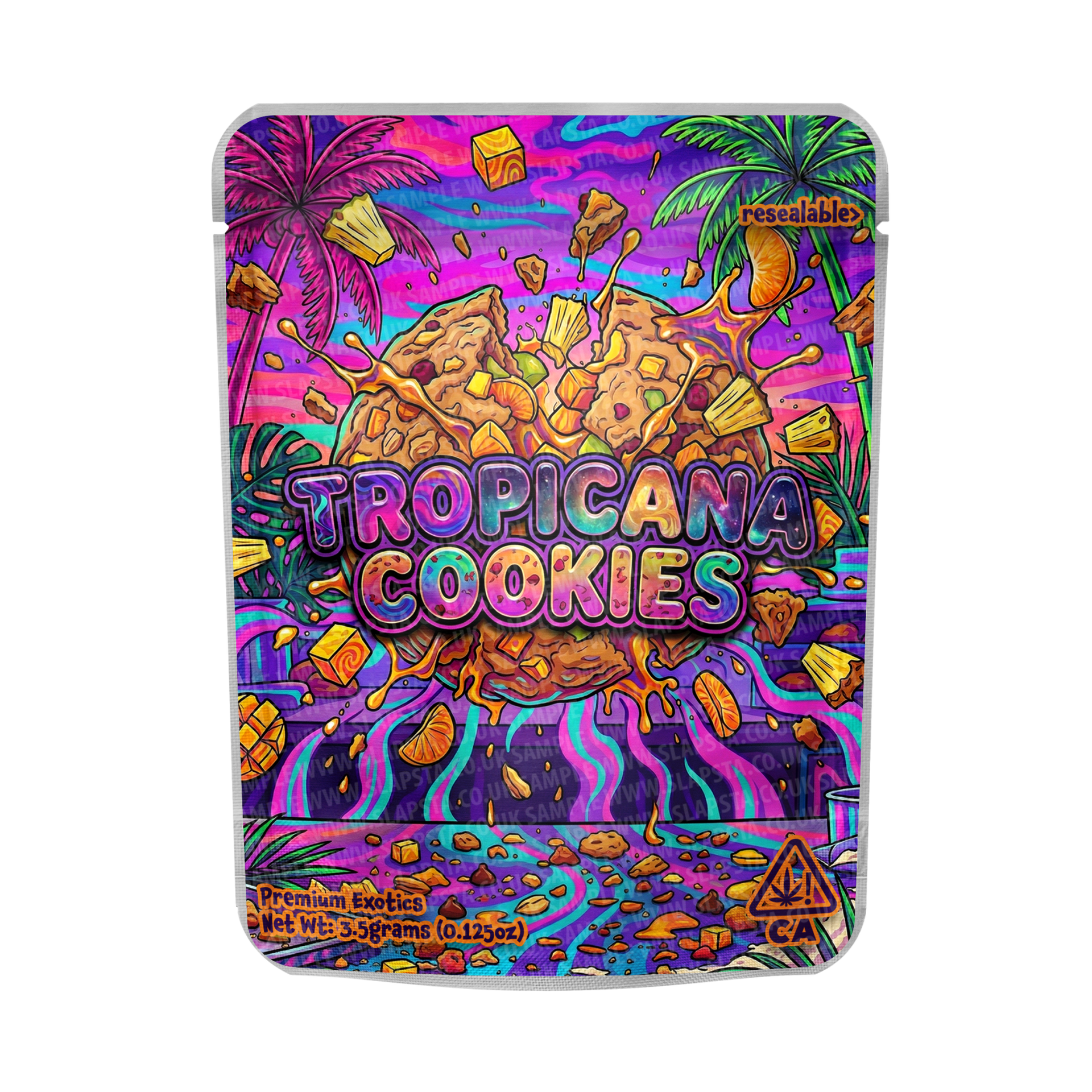 Tropicana Cookies Mylar Strain Bags | Customizable – SLAPSTA