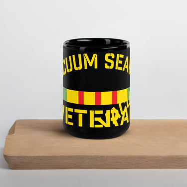 Vacuum Sealer Veteran Black Glossy Mug - SLAPSTA