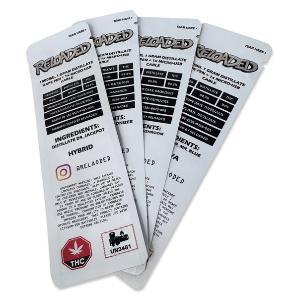 Vape Pen / Pre - Roll Direct Print Mylar Pouches - SLAPSTA
