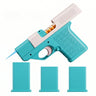 Windproof Pistol Lighter w/ Storage Mag - Blue