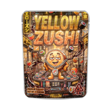 Yellow Zushi Mylar Sticker Packs - SLAPSTA