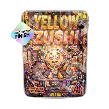 Yellow Zushi Mylar Sticker Packs - SLAPSTA
