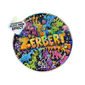 Zerbert Circle Holo Mylar Sticker Packs