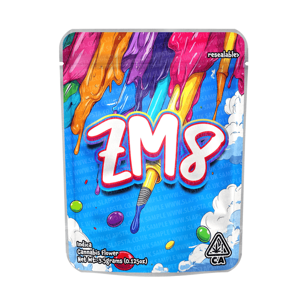 ZM8 Mylar Pouches Pre - Labeled - SLAPSTA