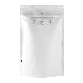 1 Ounce (28g) Child Resistant Mylar Bags White/Clear