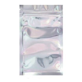 1 Ounce (28g) Single Seal Mylar Bags Silver/Clear
