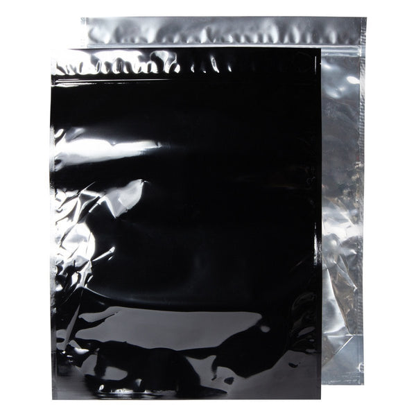 SLAPSTA - Eighth Ounce (3.5g) Child Resistant Mylar Bags Black / Clear