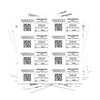11x5.5cm Rectangle QR Strain Labels - SLAPSTA