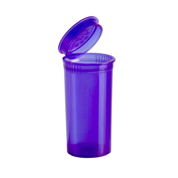 13 Dram (2g) Translucent Purple Pop Top Bottles - SLAPSTA