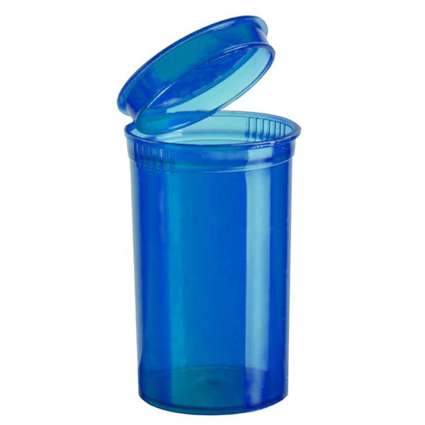 19 Dram (3.5g) Translucent Blue Pop Top Bottles - SLAPSTA