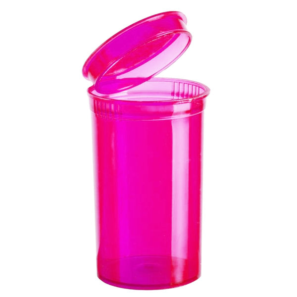 19 Dram (3.5g) Translucent Pink Pop Top Bottles - SLAPSTA