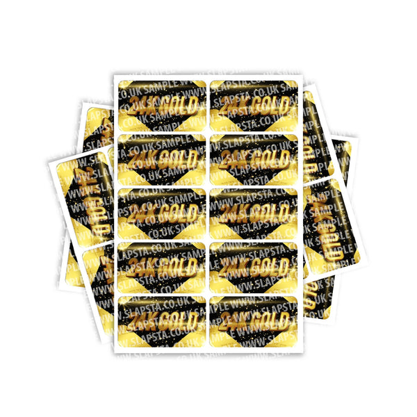SLAPSTA - 24K Gold Rectangle / Pre-Roll Labels