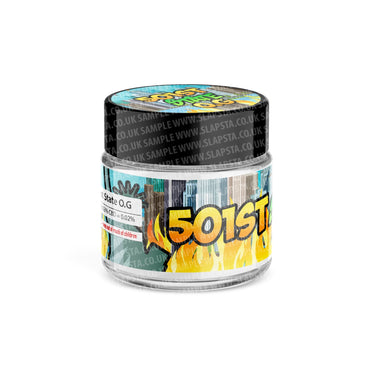 501st State OG Glass Jars Pre - Labeled - 3.5grams (1/8oz)