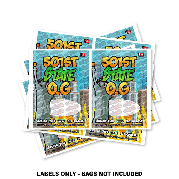 501st State OG Mylar Cover Labels ONLY - SLAPSTA