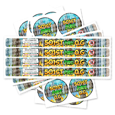 501st State OG Pre - Labeled 3.5g Self - Seal Tins - 60pcs