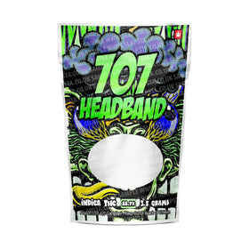 707 Headband Mylar Pouches Pre-Labeled