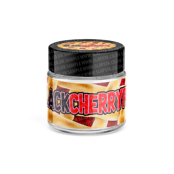 Black Cherry Pie Glass Jars Pre-Labeled