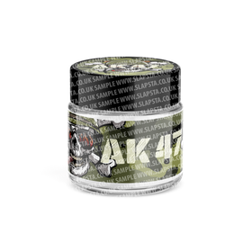 AK47 Glass Jars Pre-Labeled